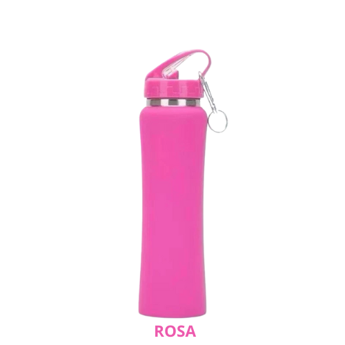 Garrafa Térmica 750ml com canudo e chaveiro