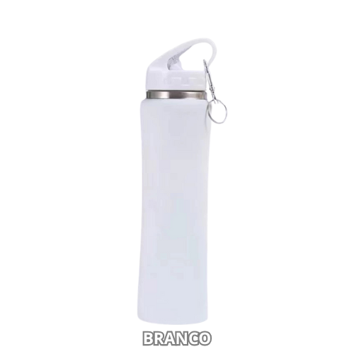 Garrafa Térmica 750ml com canudo e chaveiro