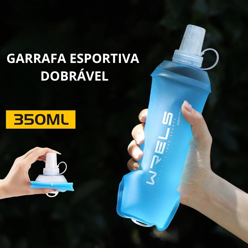 Garrafa Esportiva Dobrável – Leve, Compacta e Livre para Corrida
