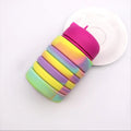 Garrafa Silicone Retrátil Dobrável Portátil De 250ml A 500ml